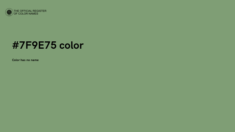#7F9E75 color image