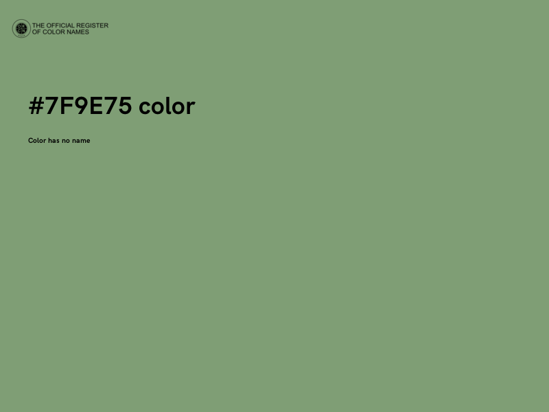 #7F9E75 color image