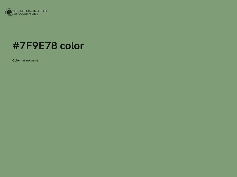 #7F9E78 color image
