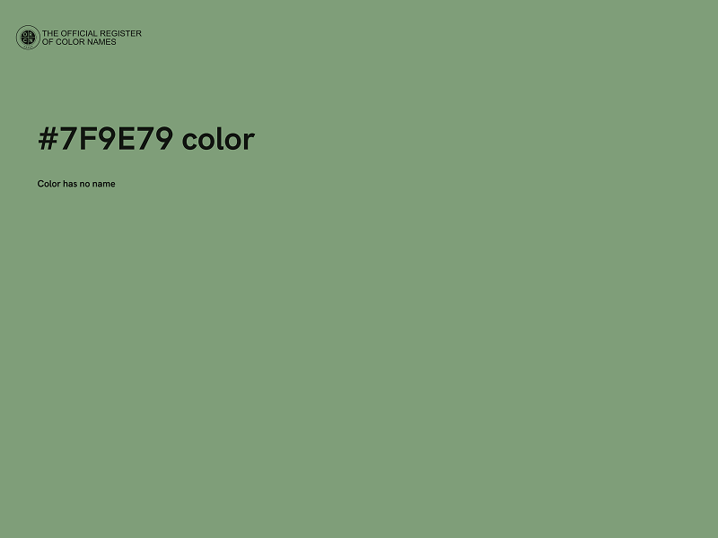 #7F9E79 color image