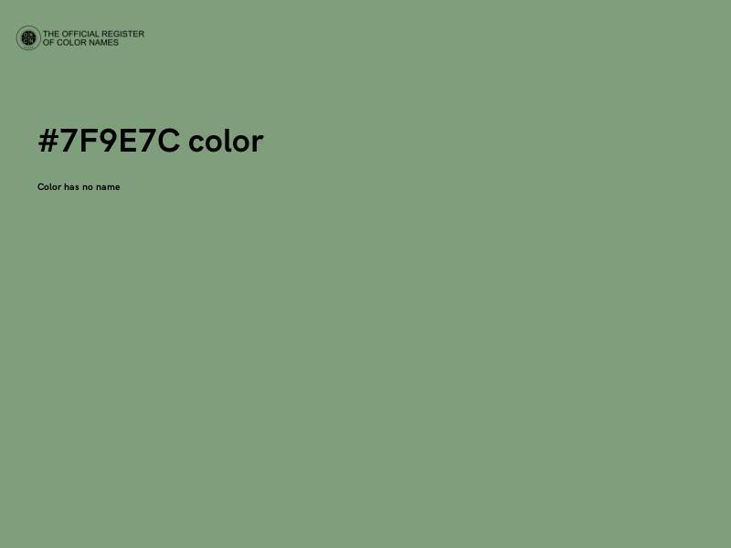 #7F9E7C color image