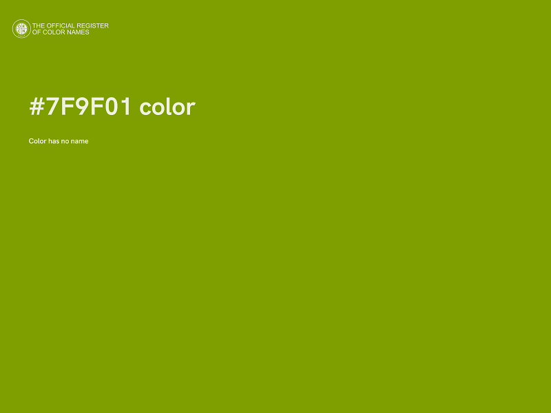 #7F9F01 color image