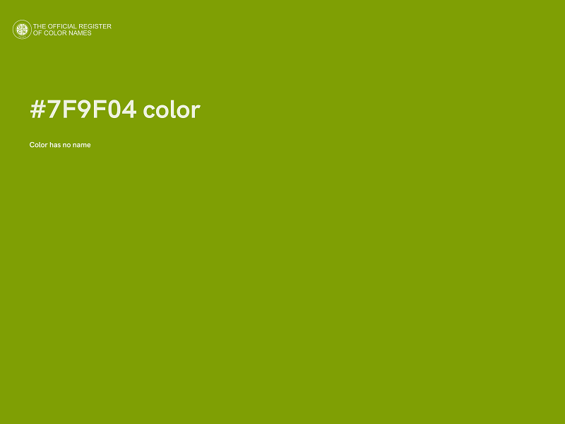#7F9F04 color image