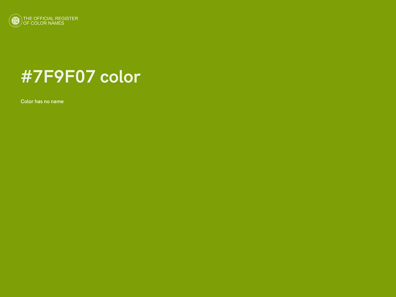 #7F9F07 color image