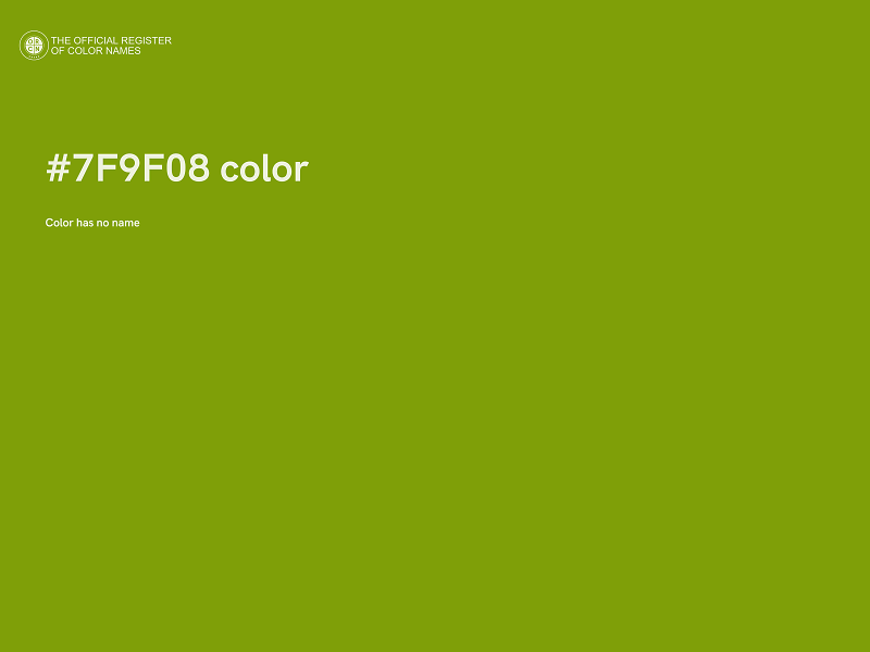 #7F9F08 color image