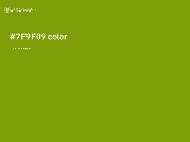 #7F9F09 color image