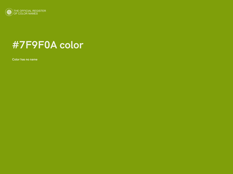 #7F9F0A color image