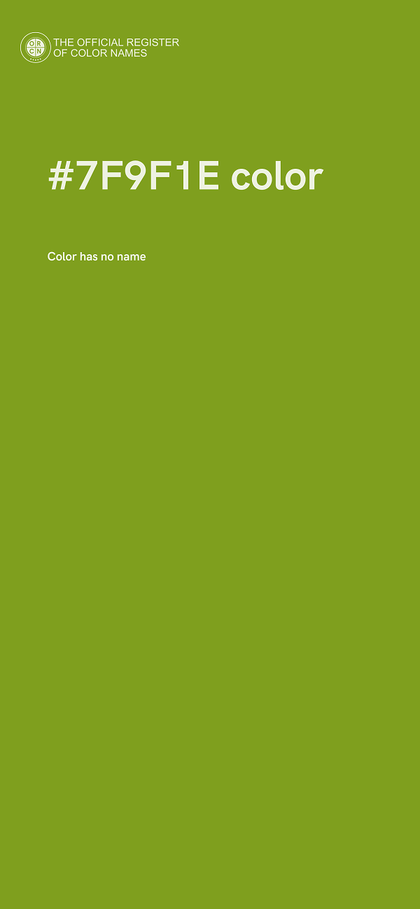 #7F9F1E color image