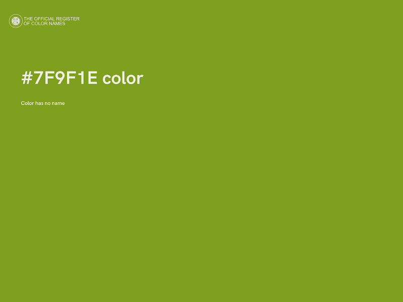 #7F9F1E color image