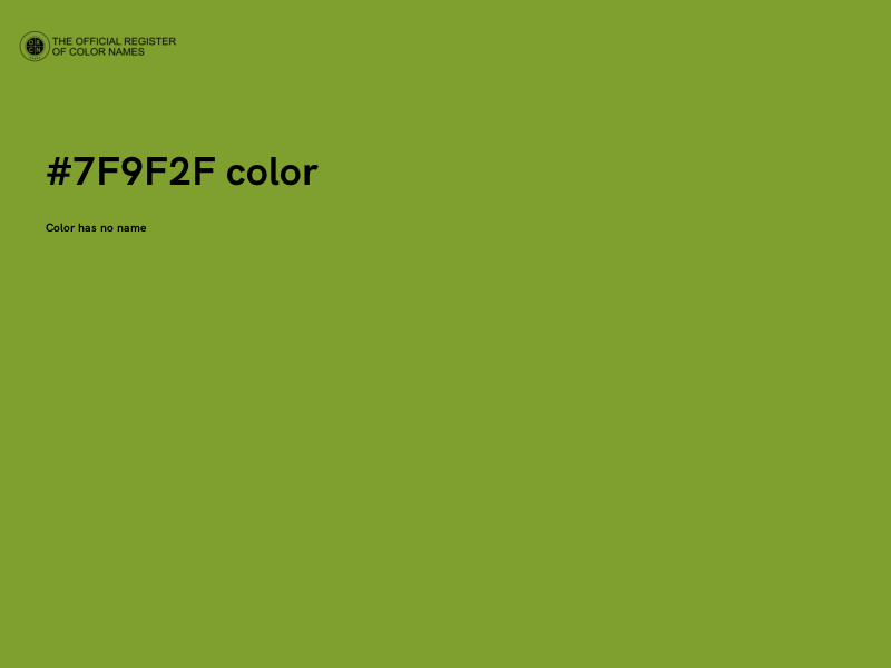 #7F9F2F color image