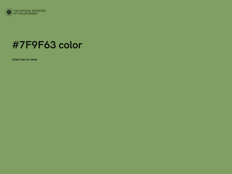 #7F9F63 color image