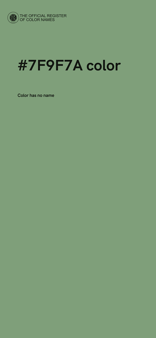 #7F9F7A color image