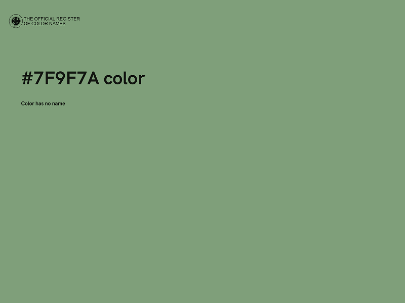 #7F9F7A color image