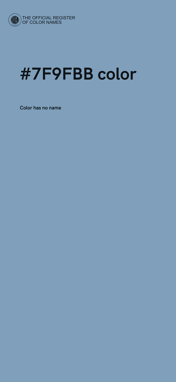 #7F9FBB color image