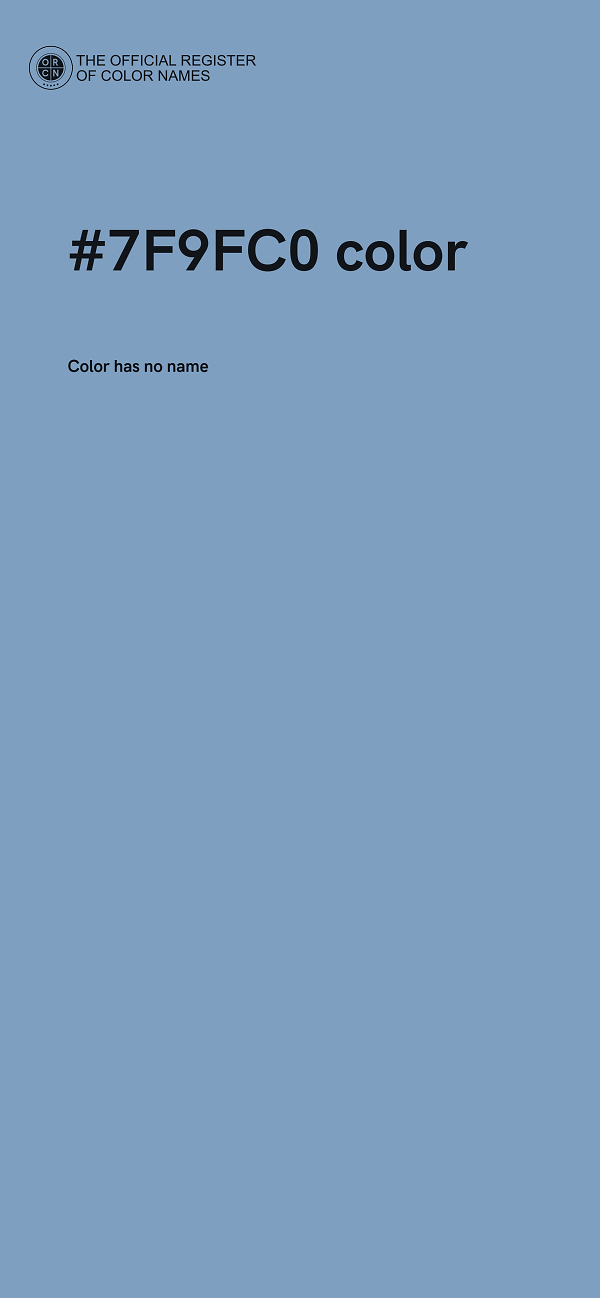 #7F9FC0 color image
