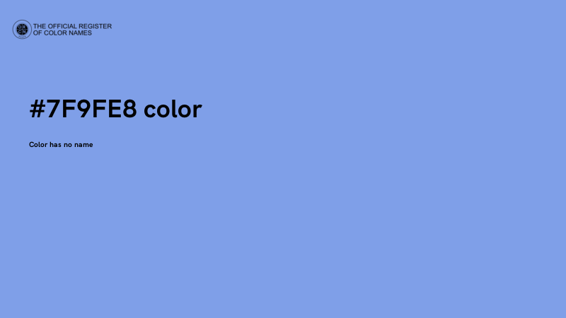 #7F9FE8 color image