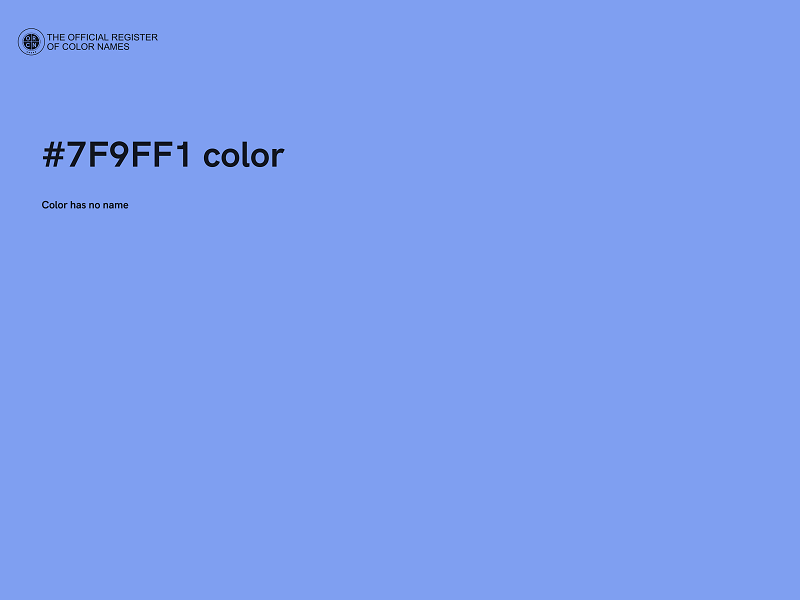 #7F9FF1 color image