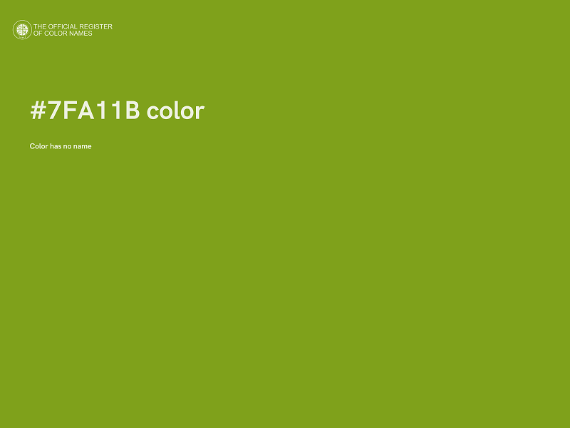 #7FA11B color image