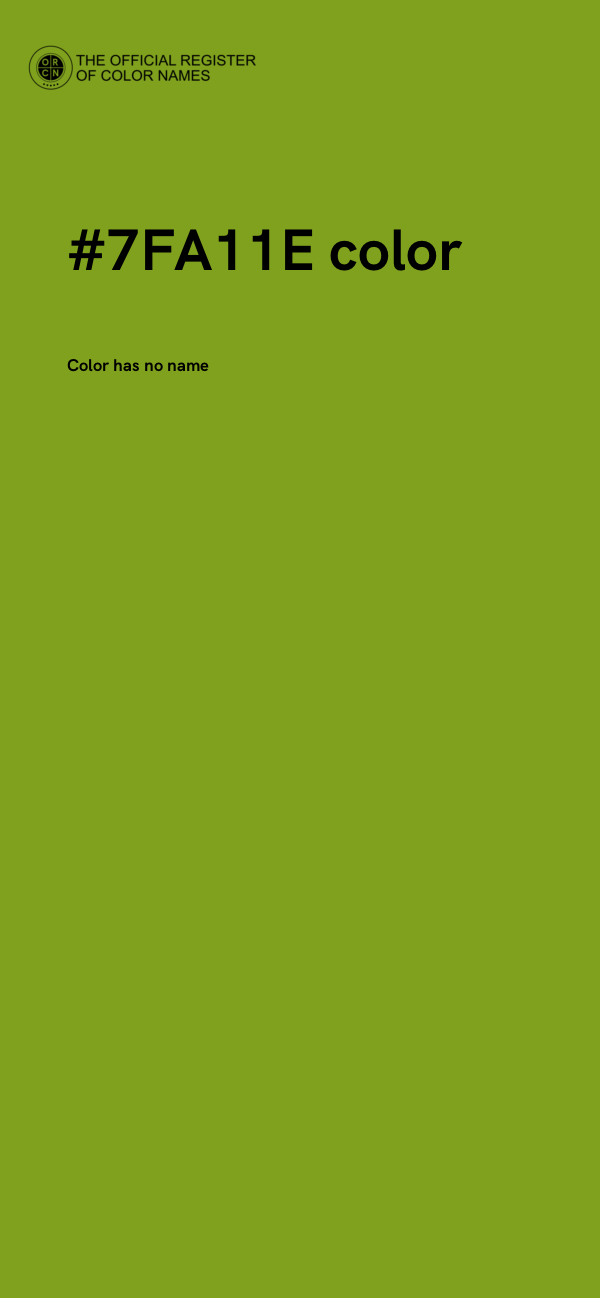 #7FA11E color image
