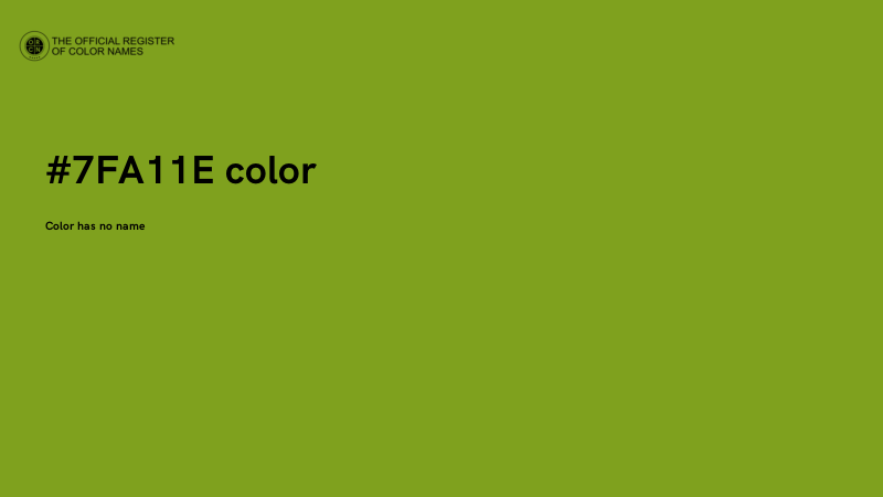 #7FA11E color image