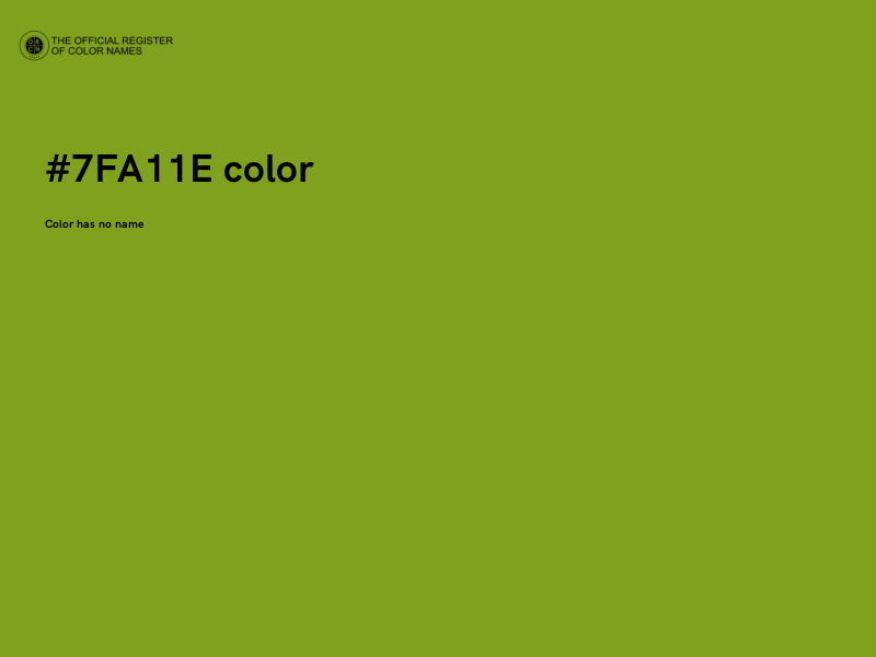 #7FA11E color image