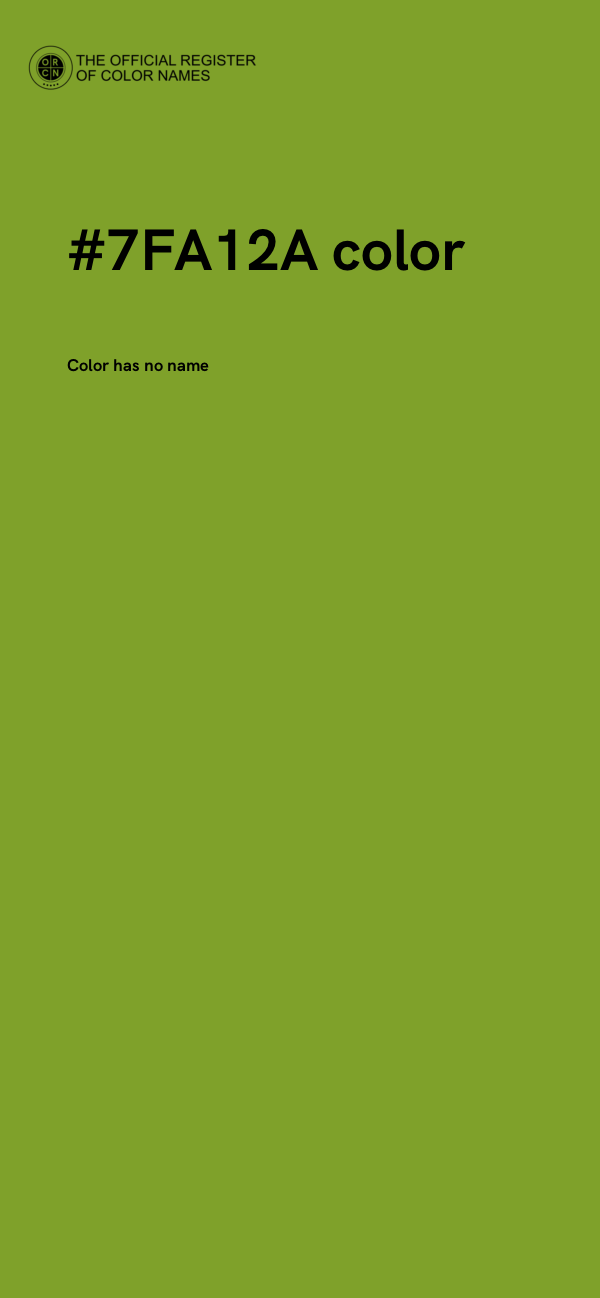 #7FA12A color image