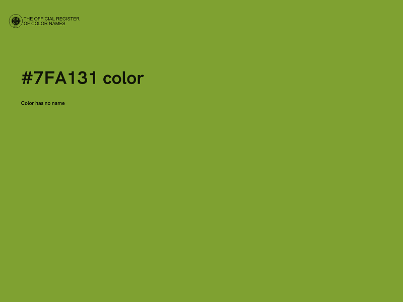 #7FA131 color image