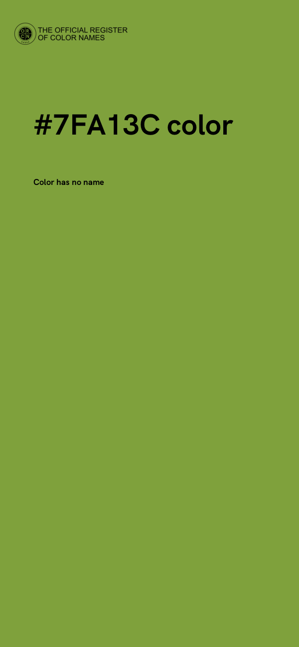 #7FA13C color image