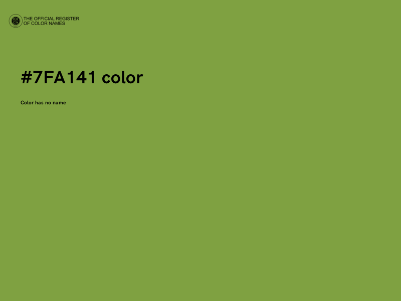 #7FA141 color image