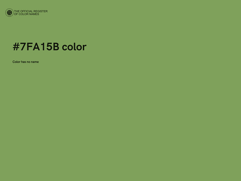 #7FA15B color image