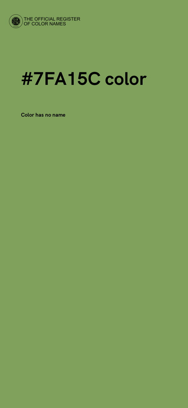 #7FA15C color image