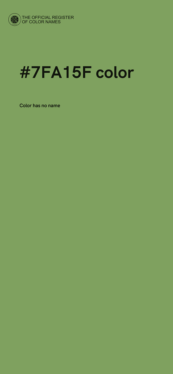 #7FA15F color image