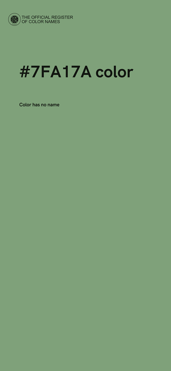 #7FA17A color image