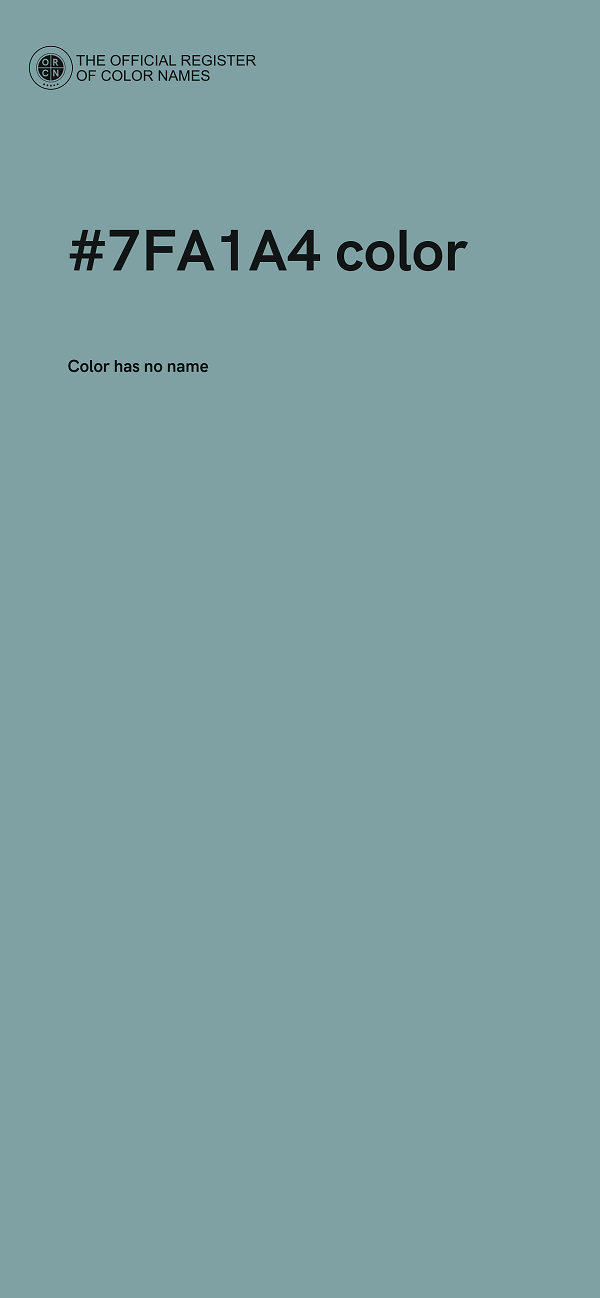 #7FA1A4 color image