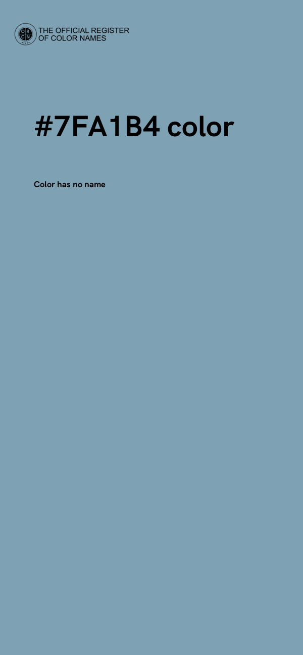 #7FA1B4 color image
