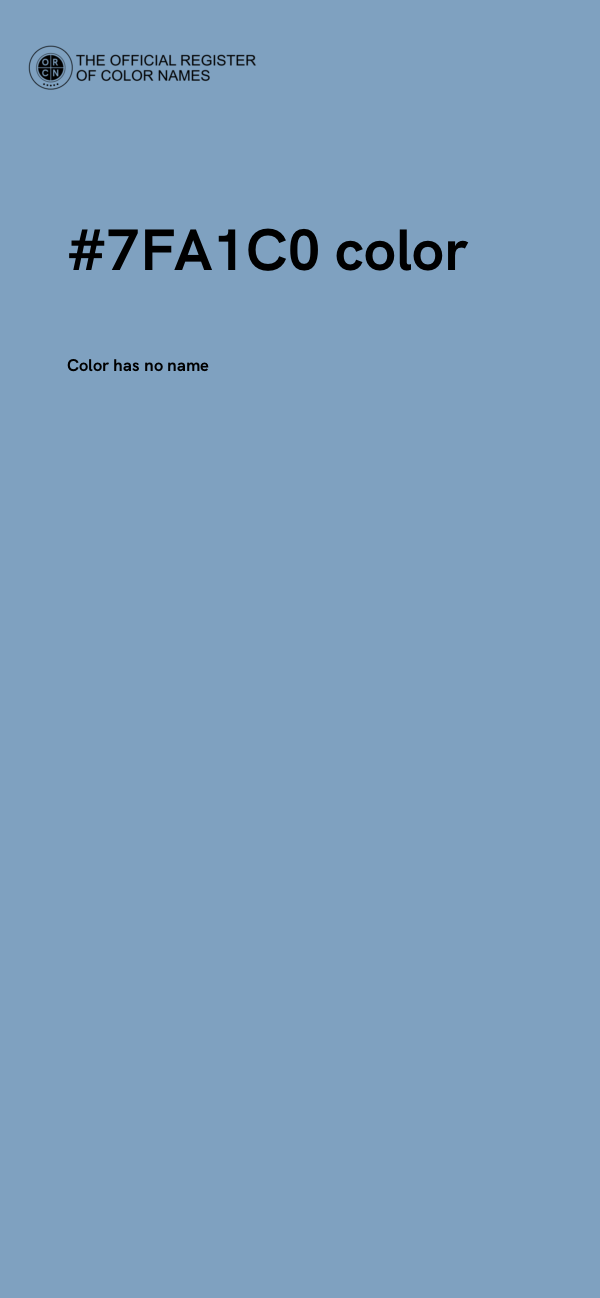 #7FA1C0 color image