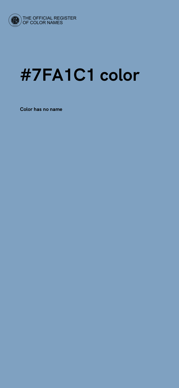 #7FA1C1 color image