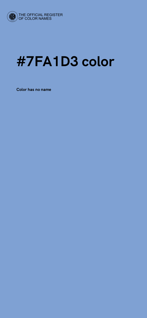 #7FA1D3 color image