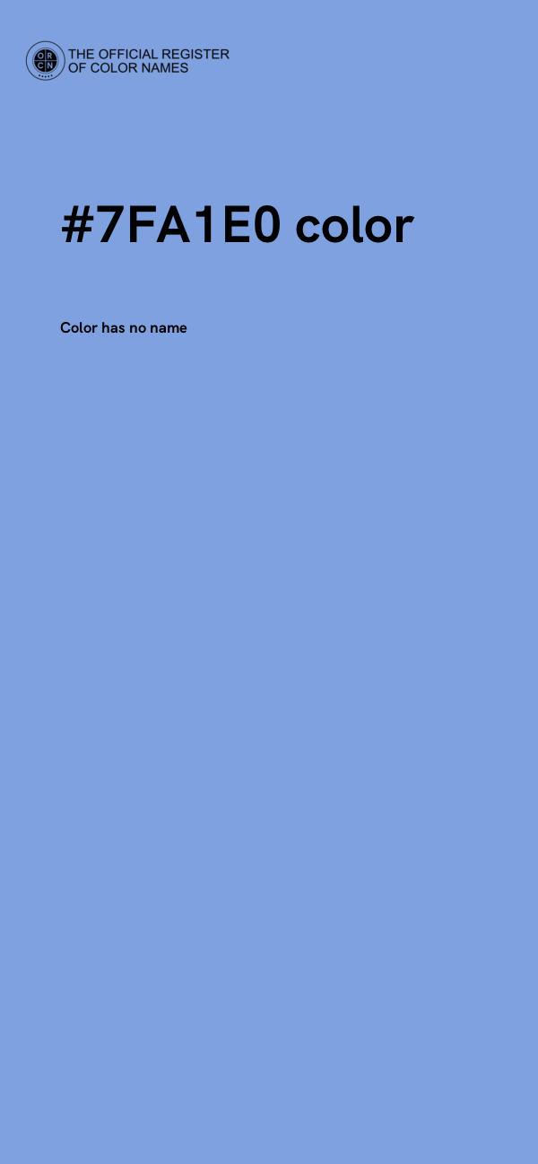 #7FA1E0 color image