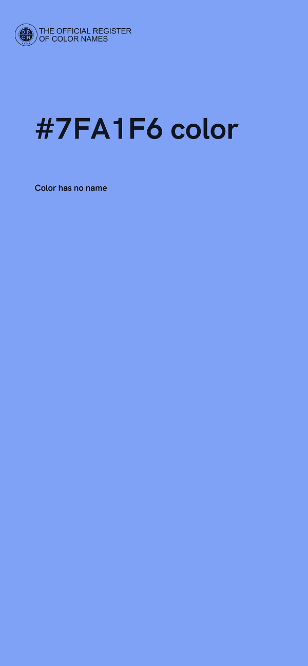 #7FA1F6 color image
