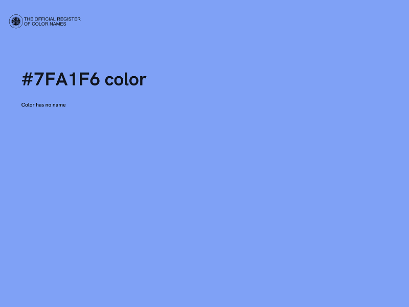 #7FA1F6 color image