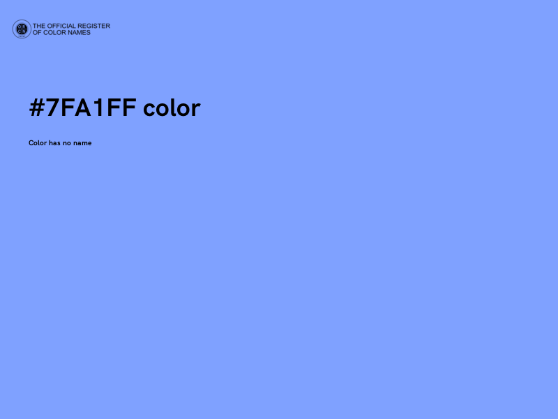 #7FA1FF color image