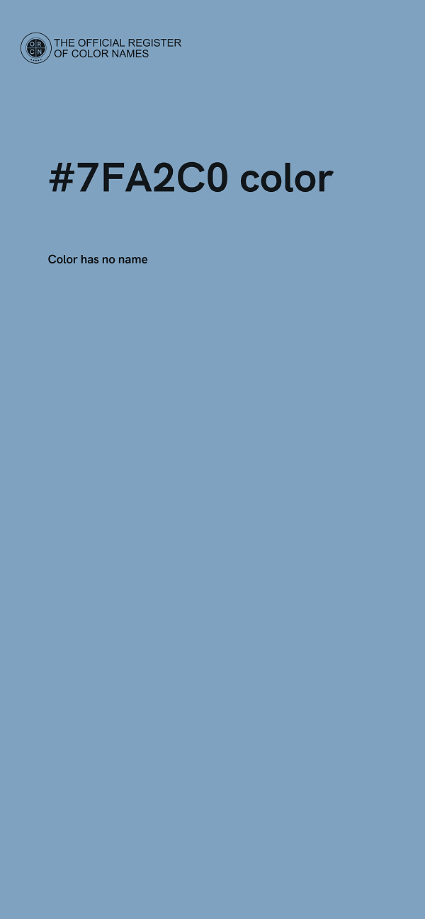 #7FA2C0 color image