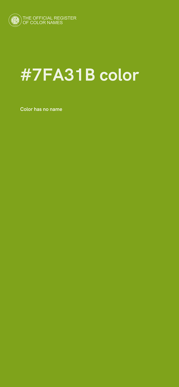 #7FA31B color image