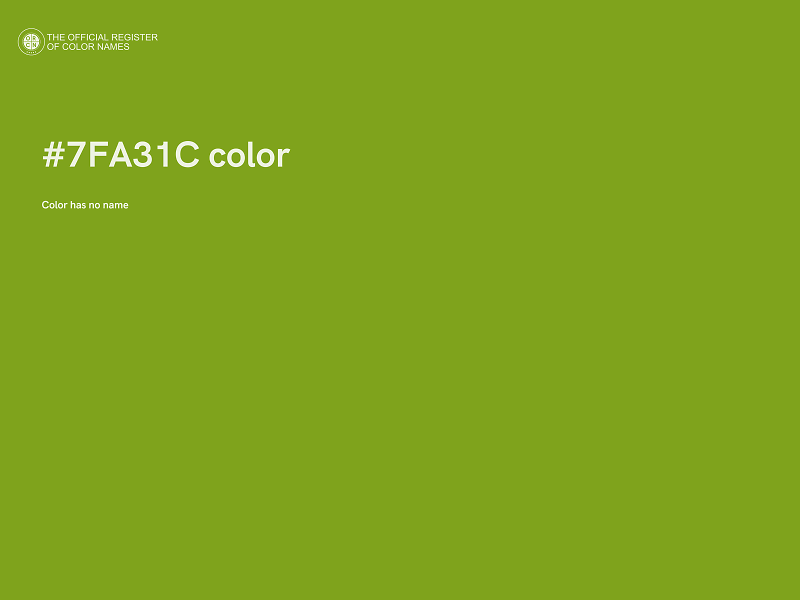 #7FA31C color image