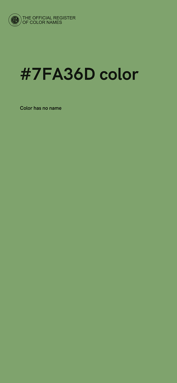 #7FA36D color image