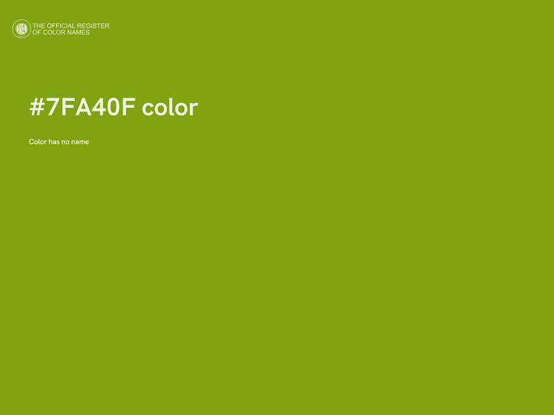 #7FA40F color image