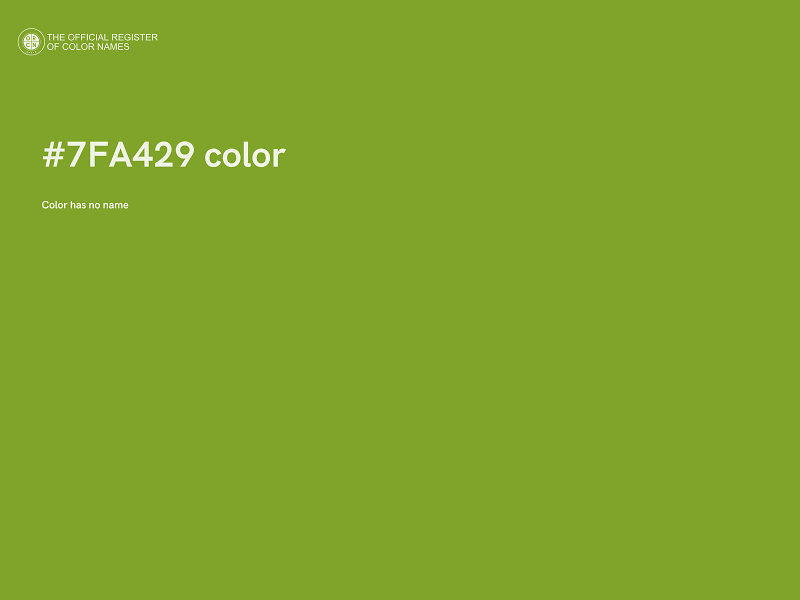 #7FA429 color image