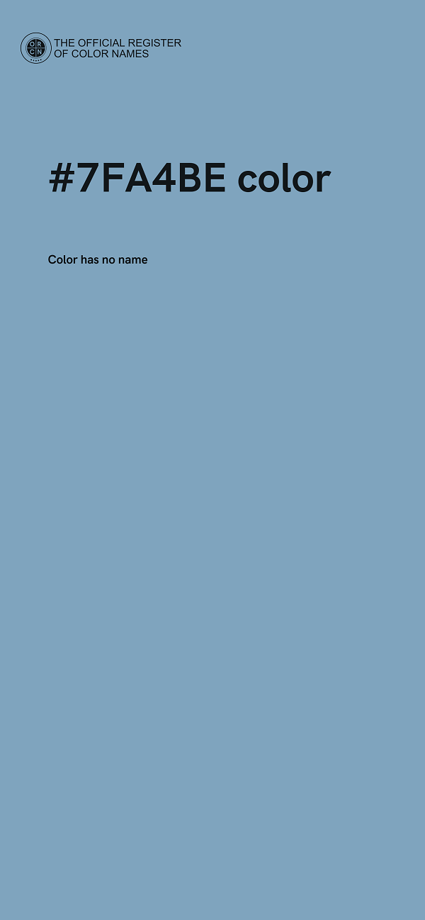#7FA4BE color image