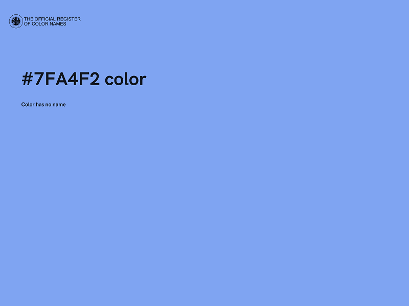 #7FA4F2 color image